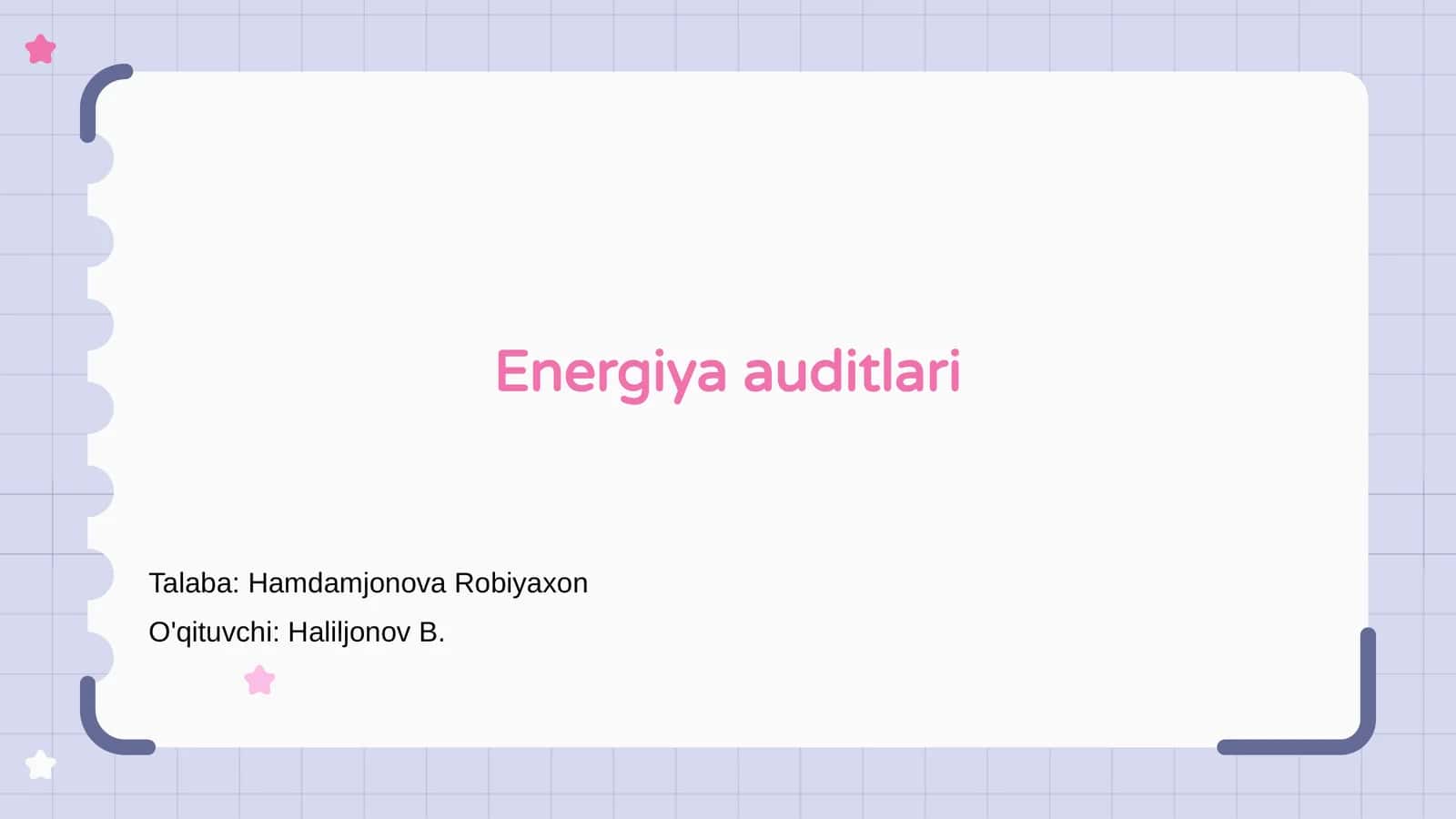 Energiya auditlari