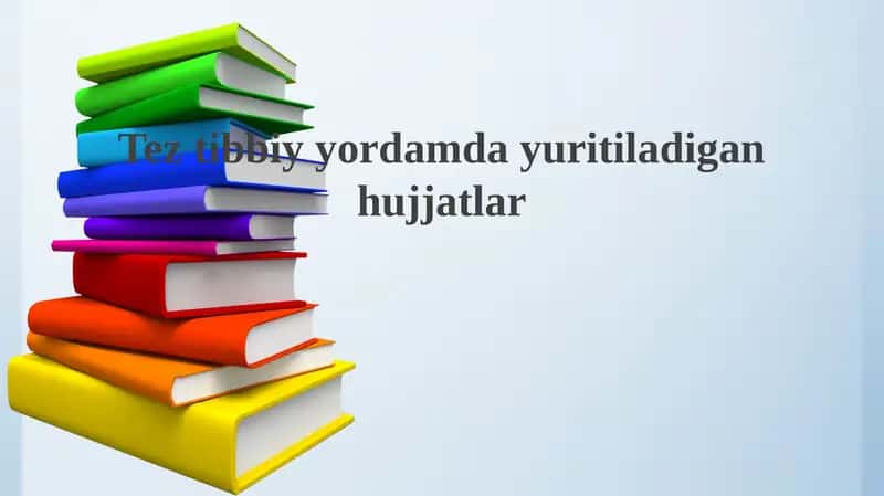 Tez tibbiy yordamda yuritiladigan hujjatlar