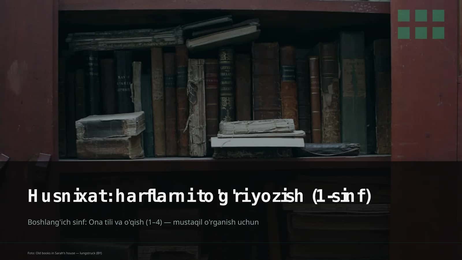Ona tili va o'qish (1–4)