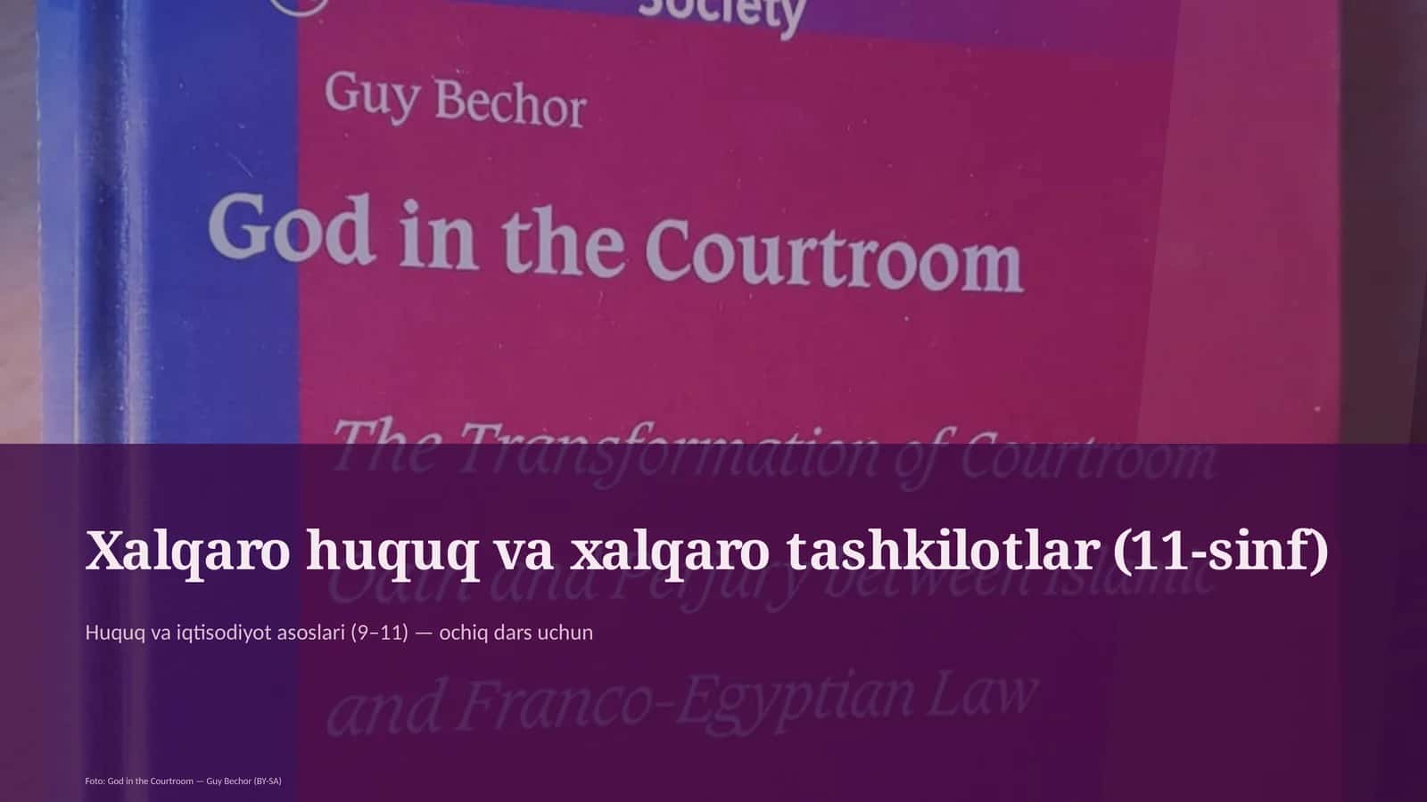 Huquq va iqtisodiyot asoslari (9–11) — ochiq dars uchun