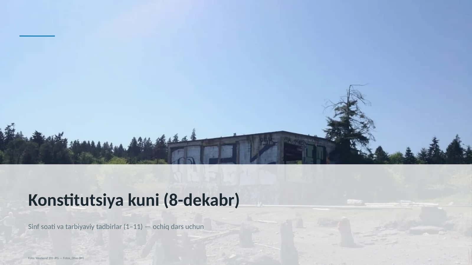 Konstitutsiya kuni (8-dekabr) Ta'lim Darsi