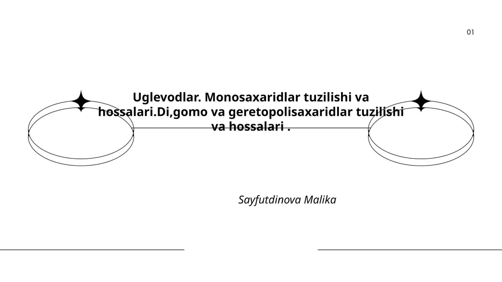 Uglevodlar. Monosaxaridlar tuzilishi va hossalari