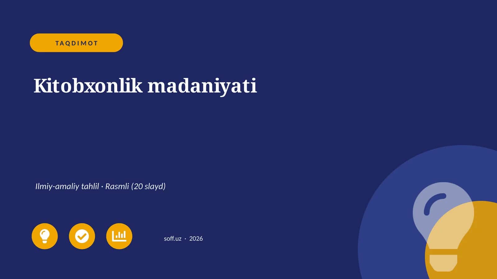 Kitobxonlik madaniyati Ilmiy-amaliy tahlil