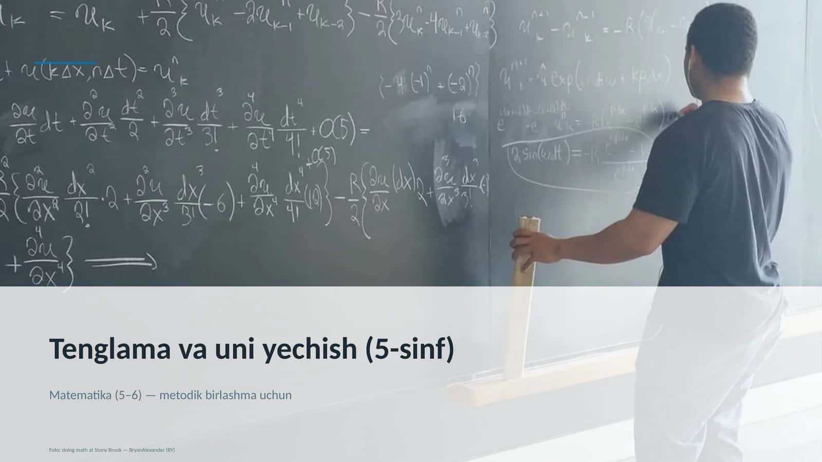 Tenglama va uni yechish (5-sinf)