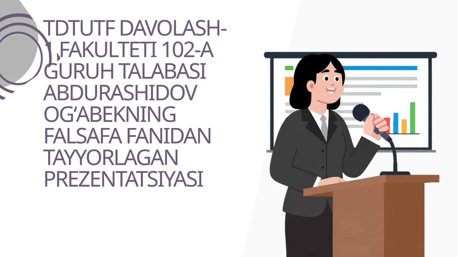 FALSAFA FANIDAN TAYYORLAGAN PREZENTATSIYASI