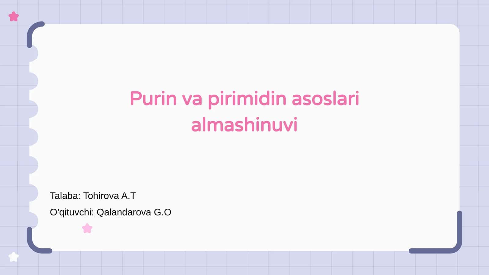 Purin va pirimidin asoslari almashinuvi