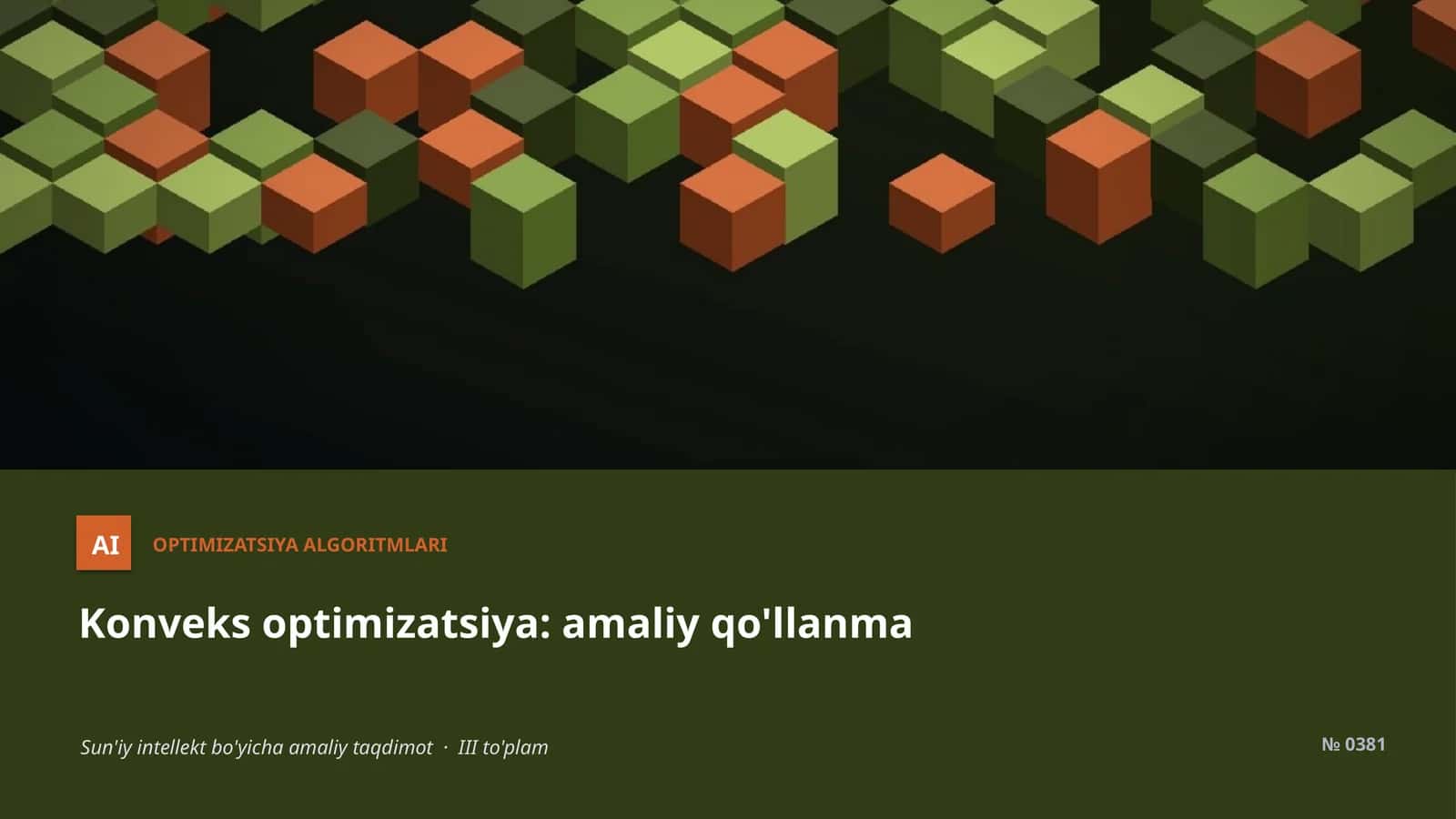 Optimizatsiya algoritmari