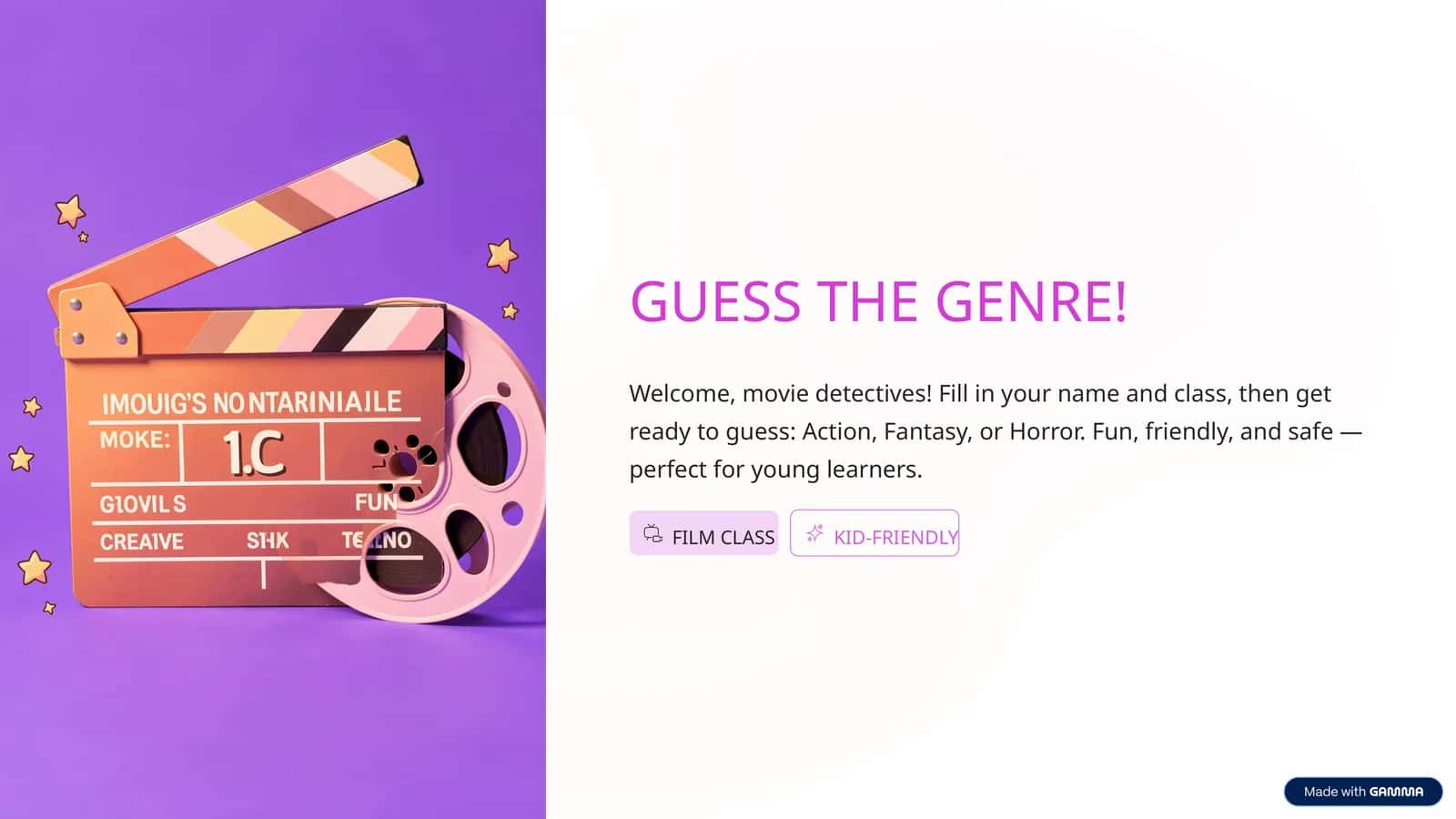 GUESS THE GENRE!