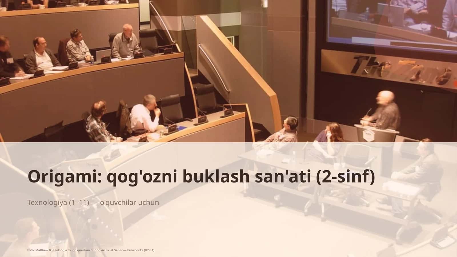 Origami: qog'ozni buklash san'ati (2-sinf)