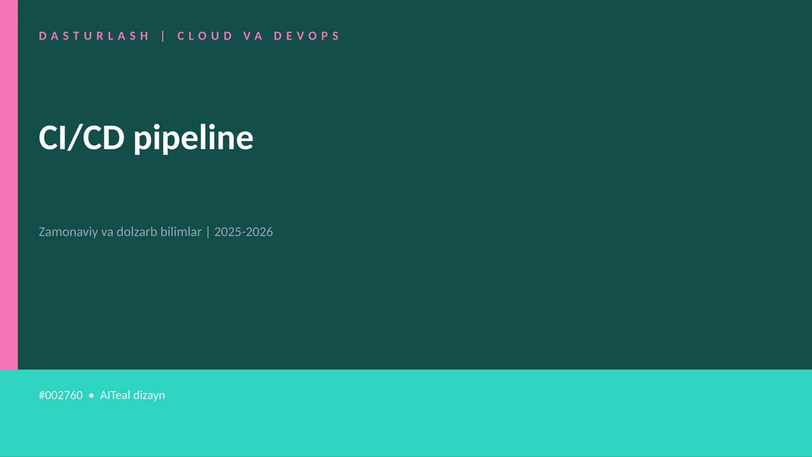 CI/CD pipeline