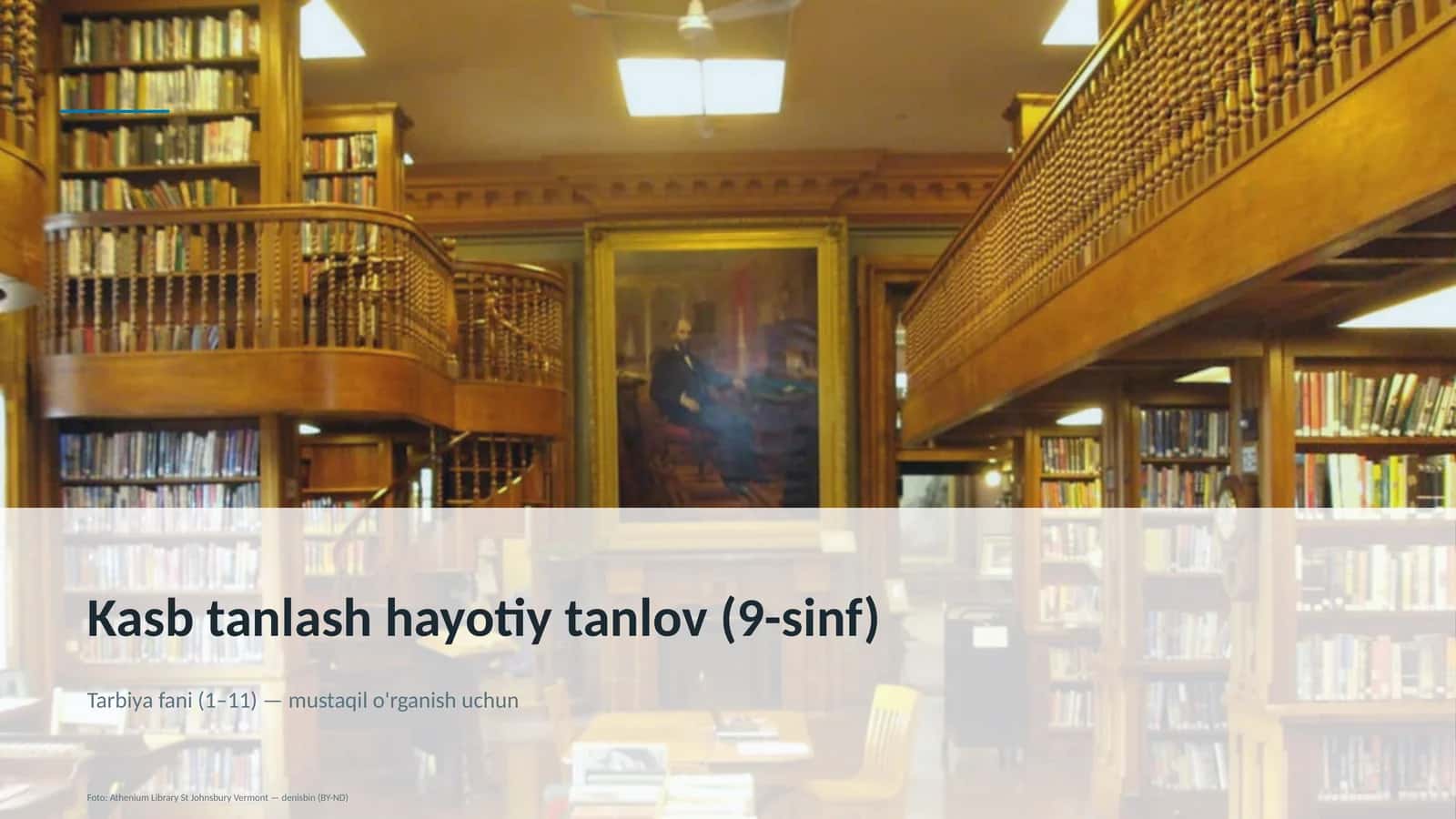 Kasb tanlash hayotiy tanlov (9-sinf)
