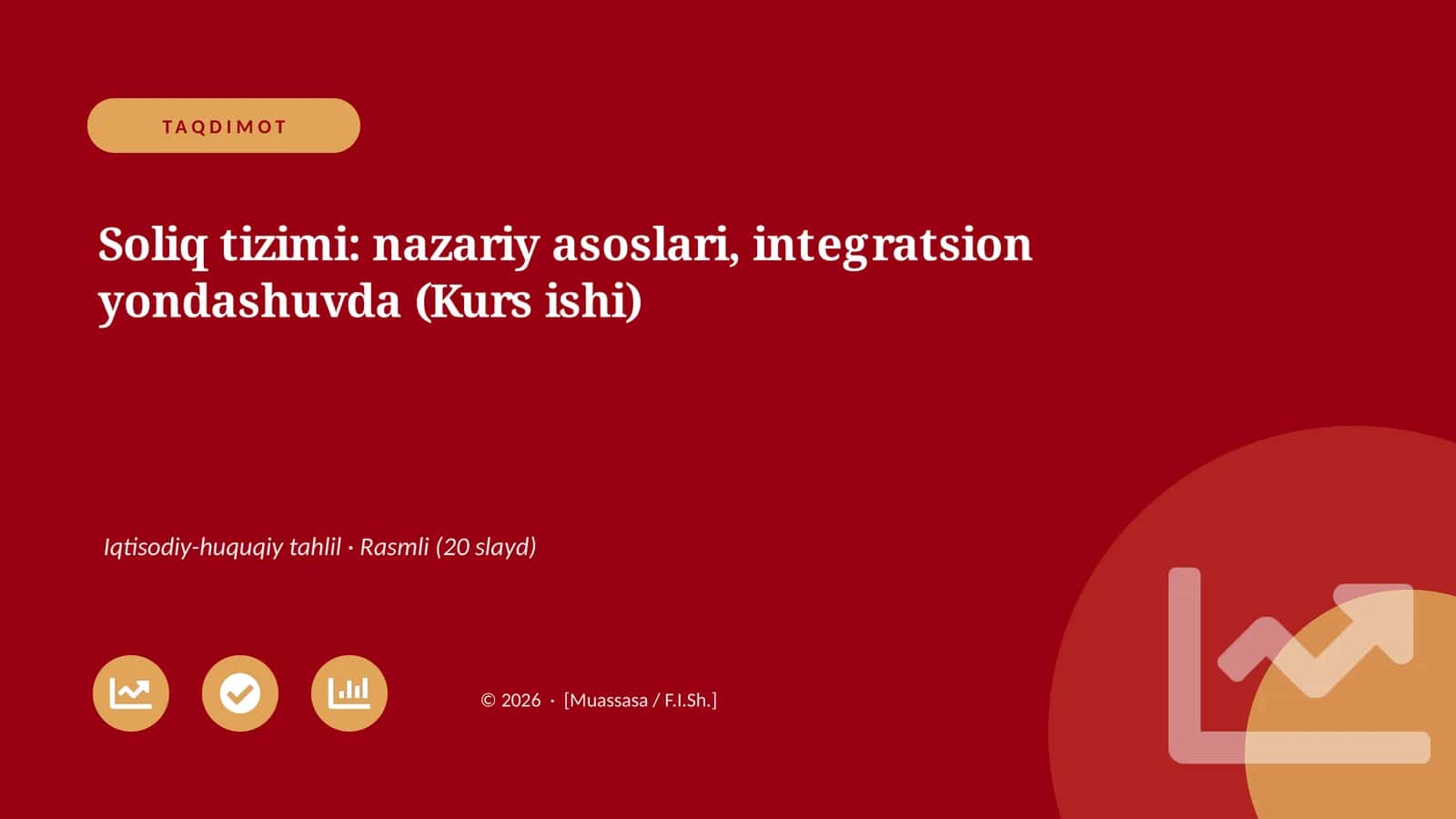 Soliq tizimi: nazariy asoslari, integratsion yondashuvda (Kurs ishi)