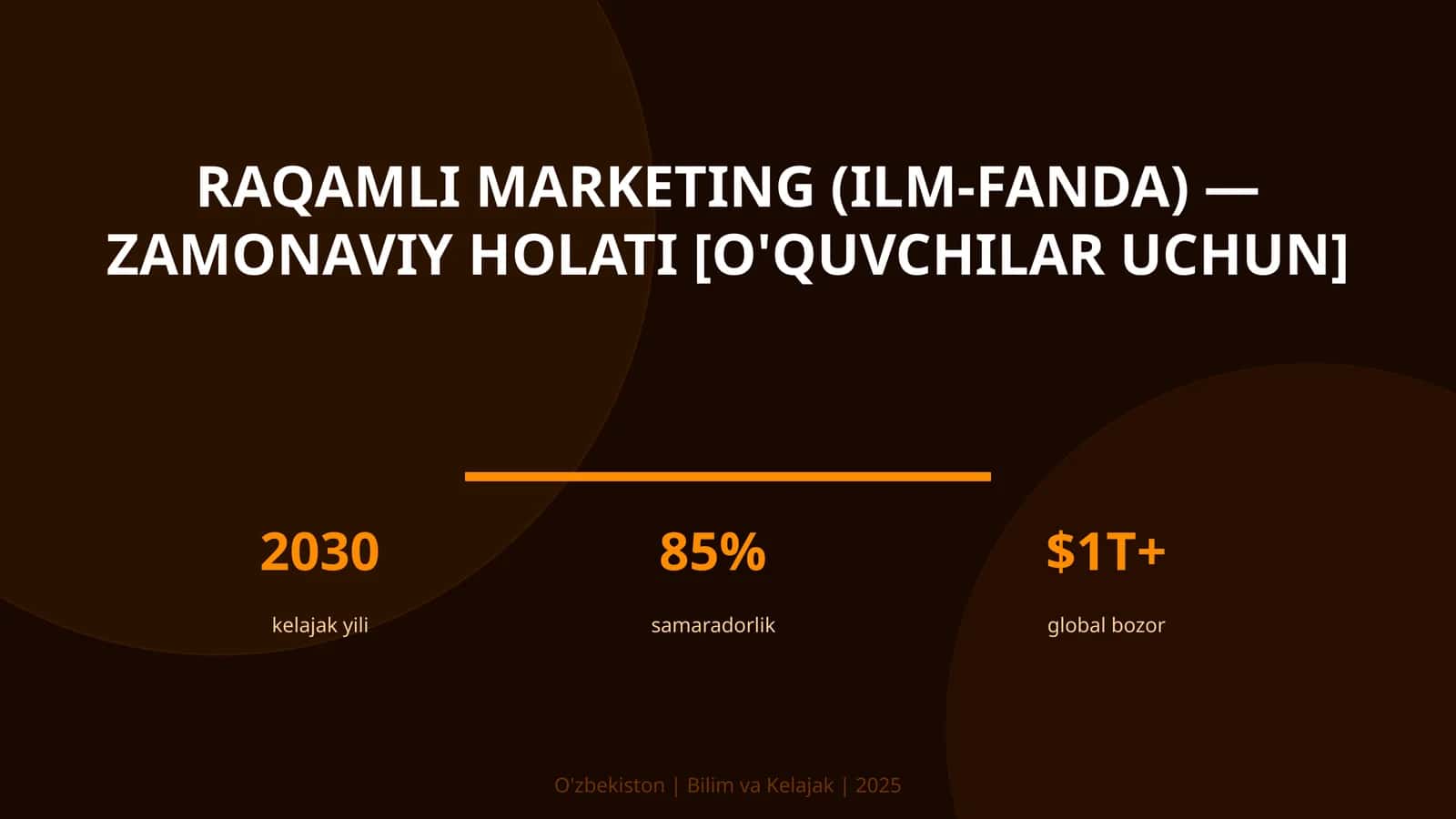 Raqamli marketing (ilm-fanda) — zamonaviy holati [o'quvchilar uchun]