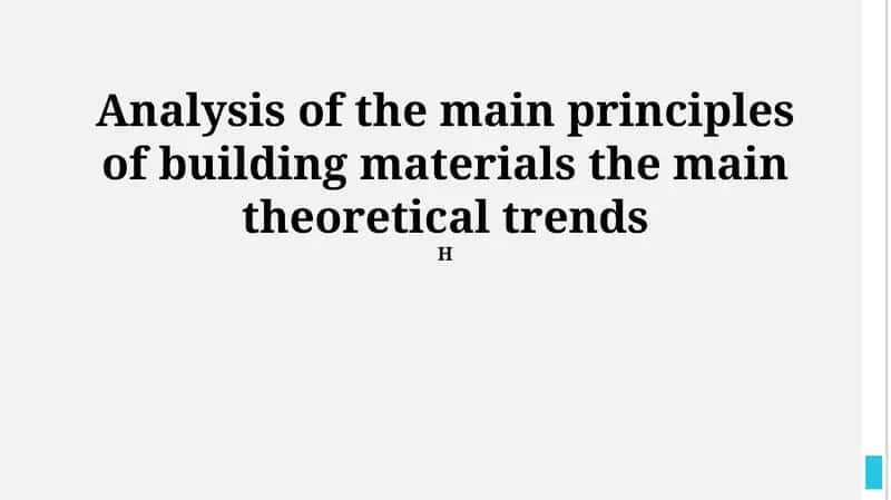 Material Selection Criteria