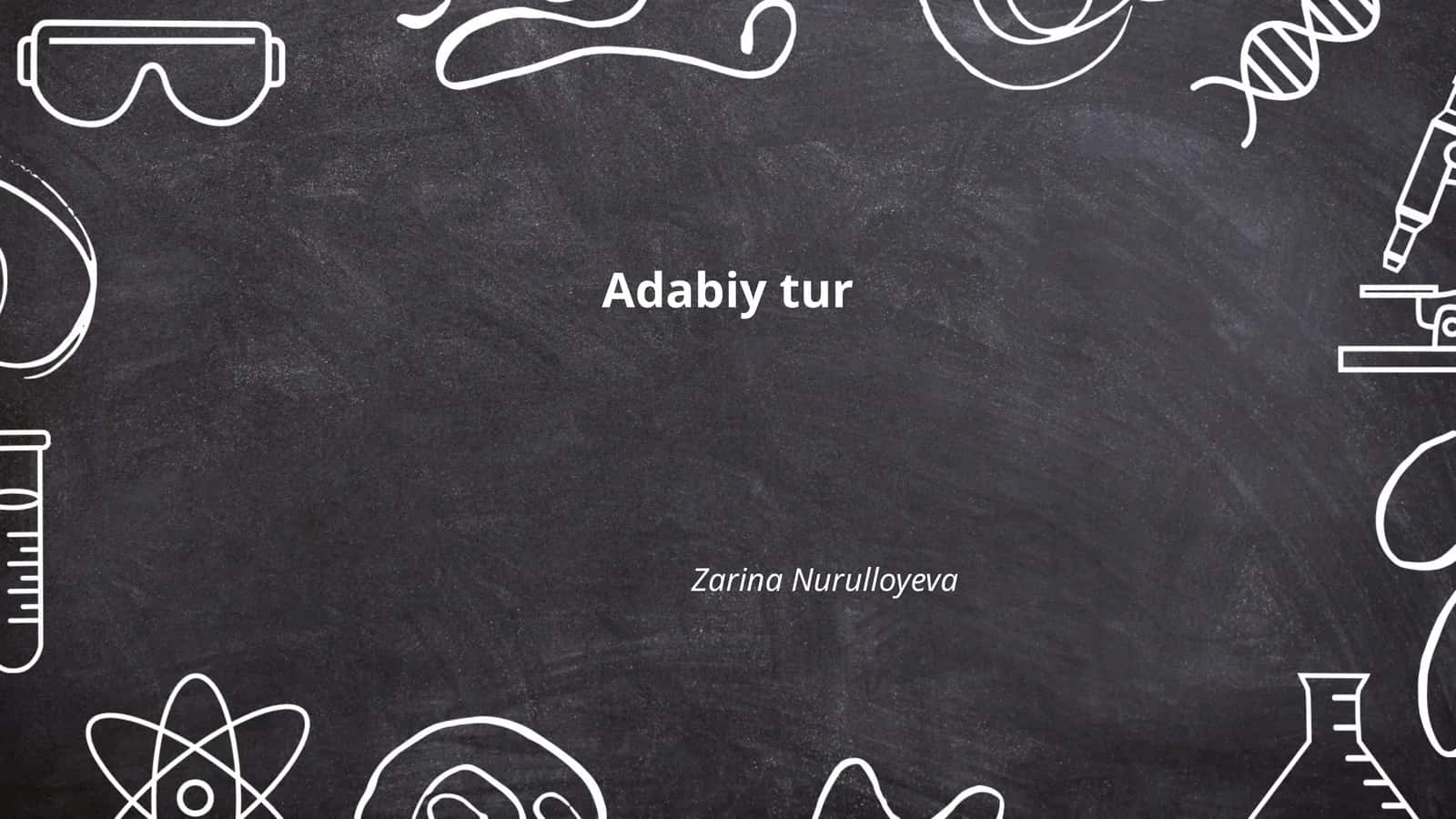 Adabiy tur