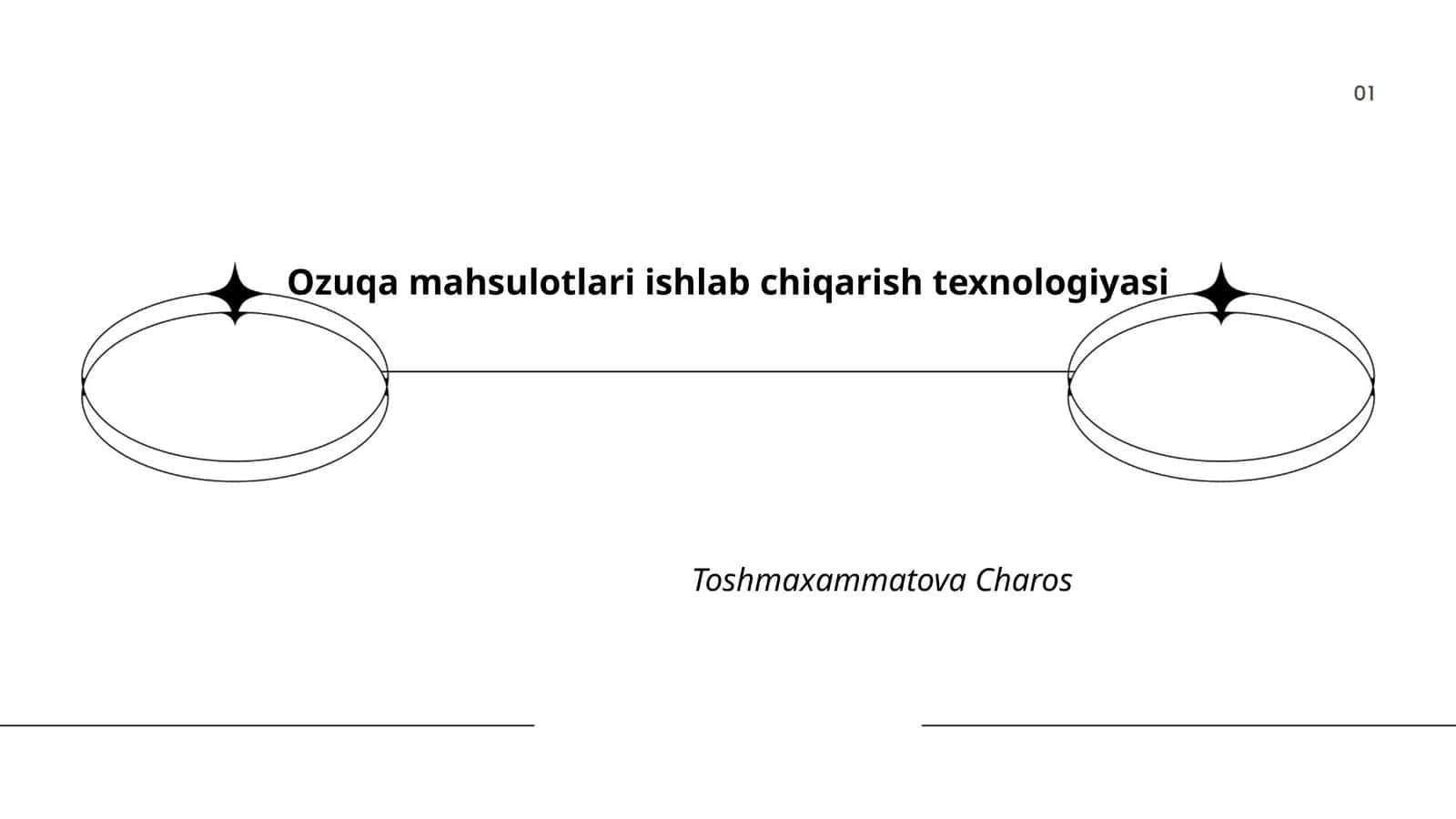 Ozuqa mahsulotlari ishlab chiqarish texnologiyasi