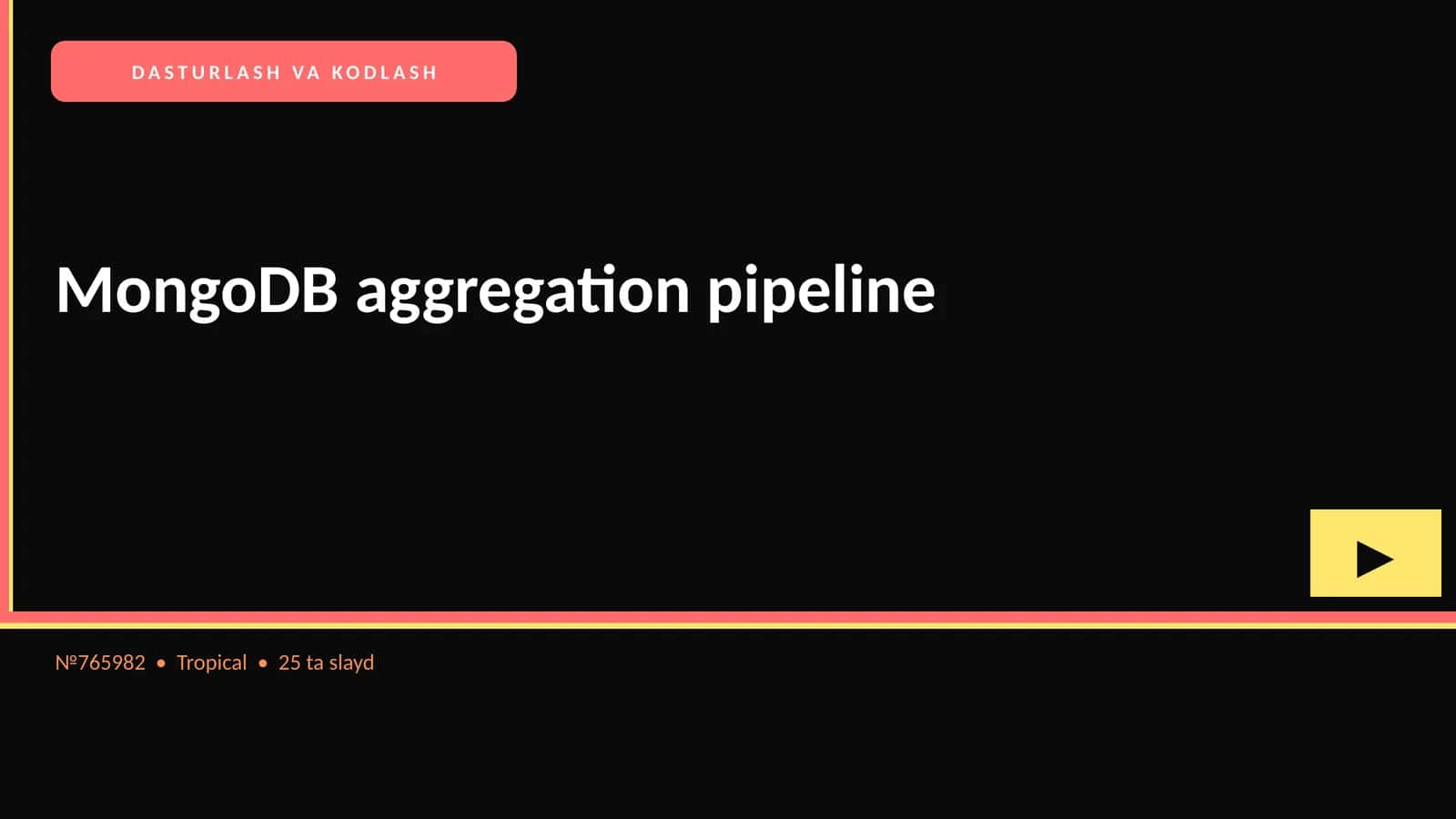 MongoDB aggregation pipeline