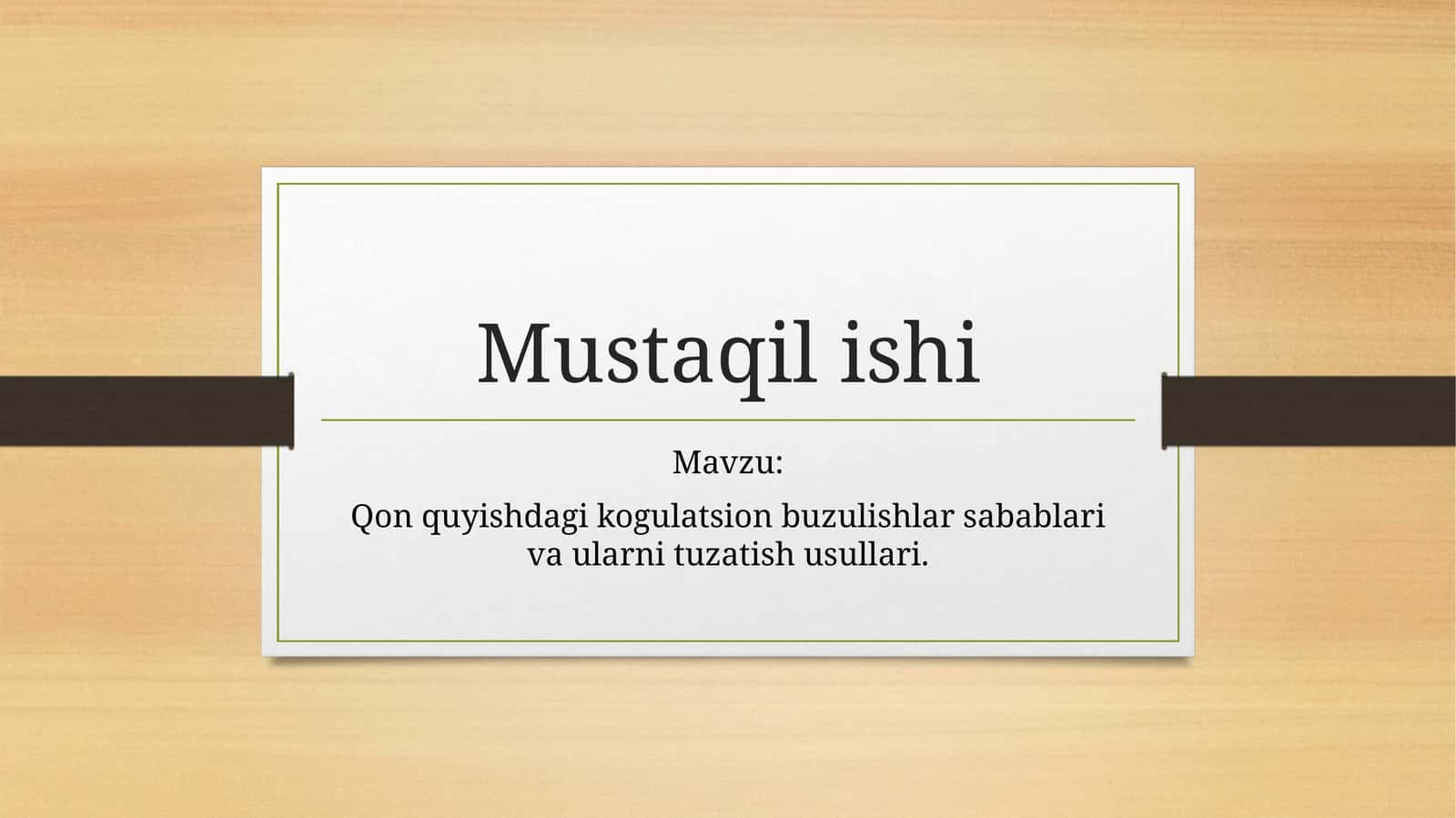 Qon quyish(gemotransfuziya)