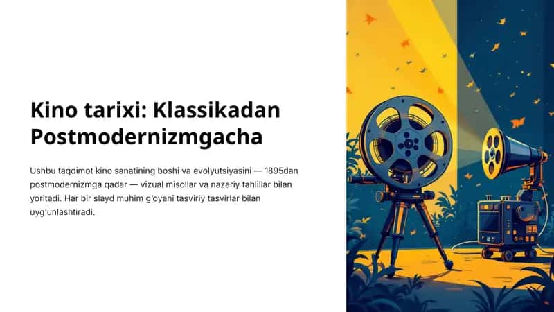 Kino tarixi: Klassikadan Postmodernizmgacha
