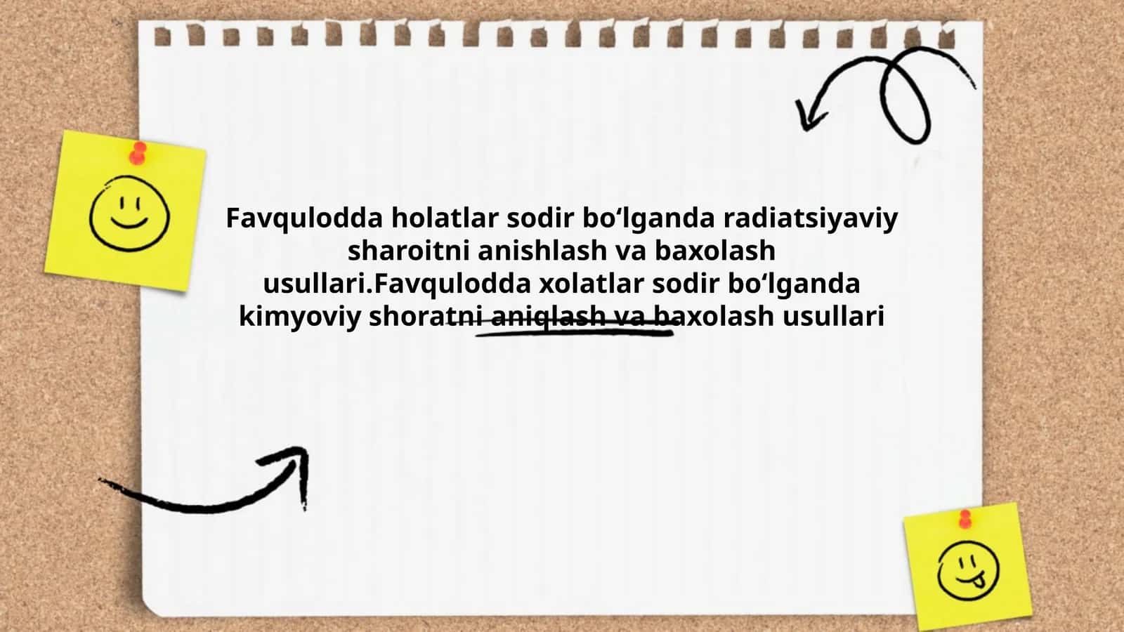 Radiatsiyaviy sharoitni anishlash va baxolash usullari
