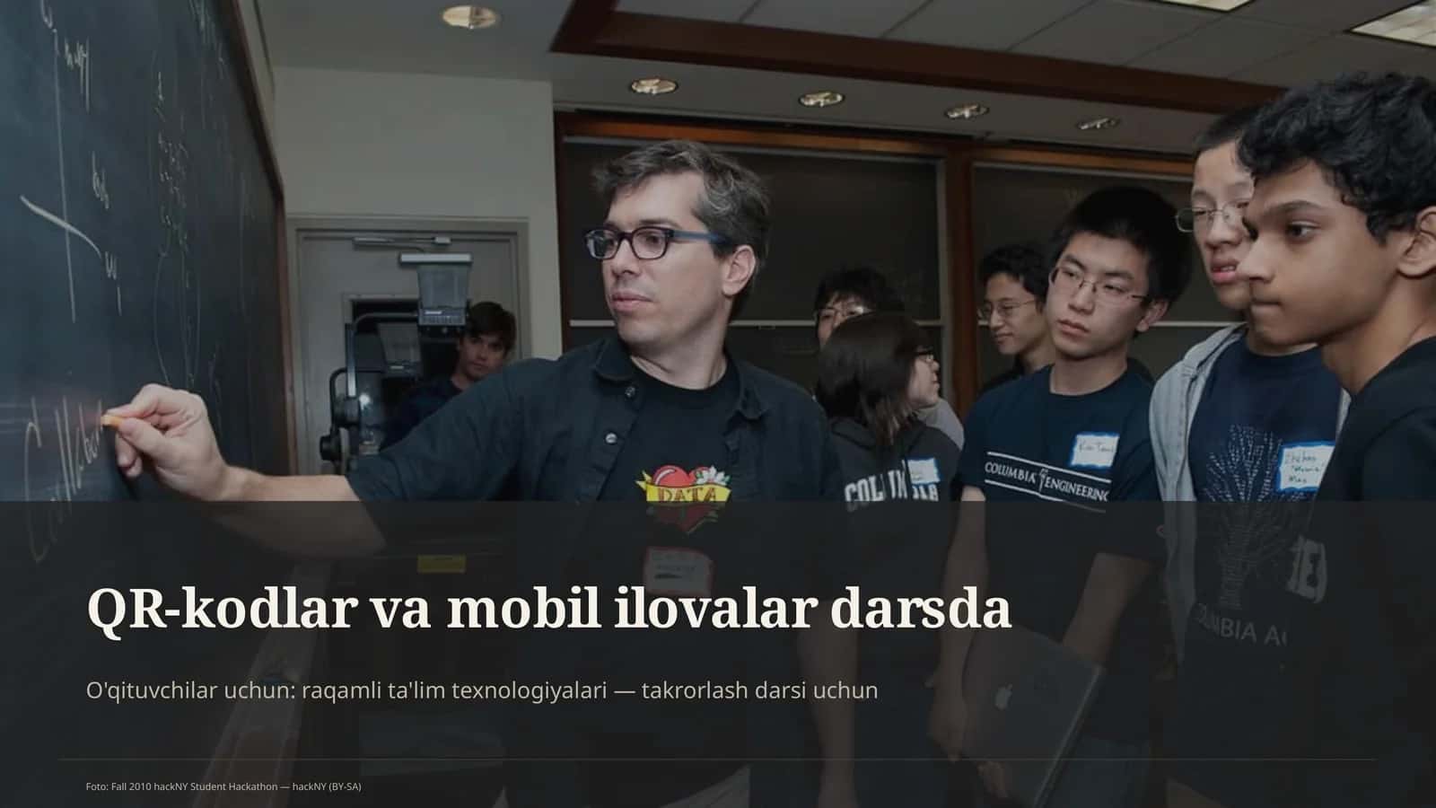 QR-kodlar va mobil ilovalar darsda