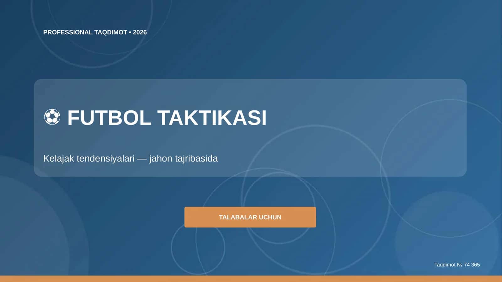 Futbol Taktikasi: Kelajak tendensiyalari (Jahon tajribasida) [Talabalar uchun]