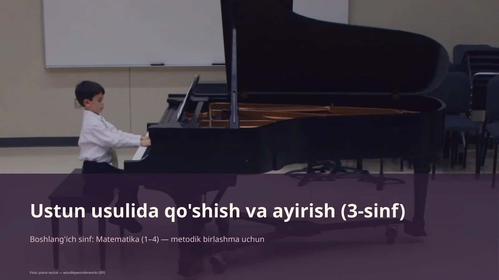 Ustun usulida qo'shish va ayirish (3-sinf)