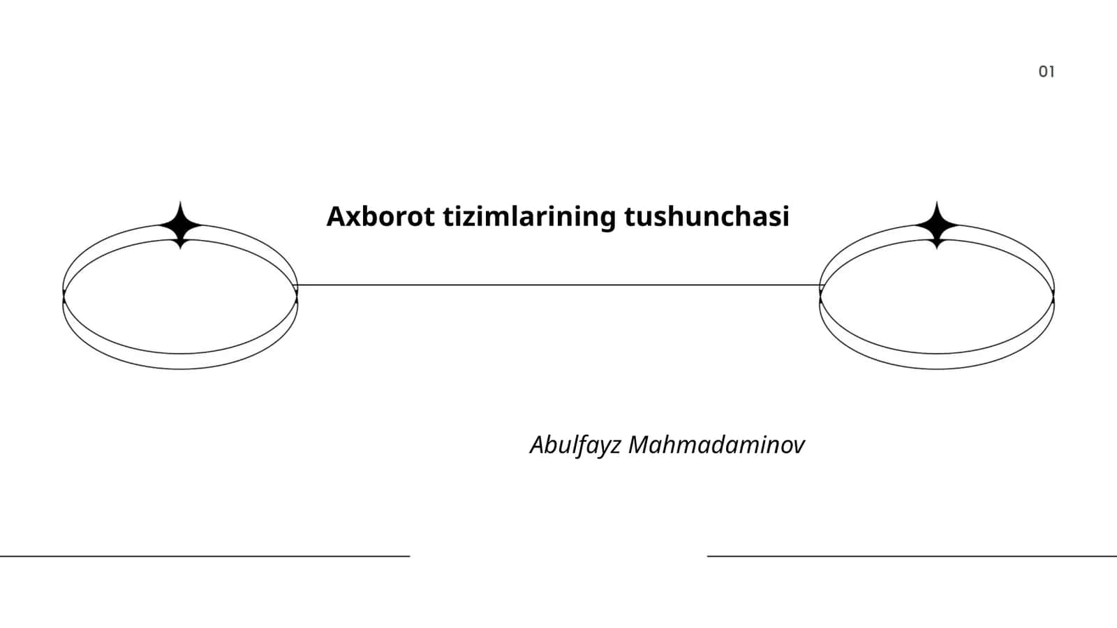 Axborot tizimlarining tushunchasi
