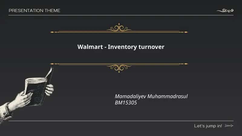 Walmart - Inventory turnover