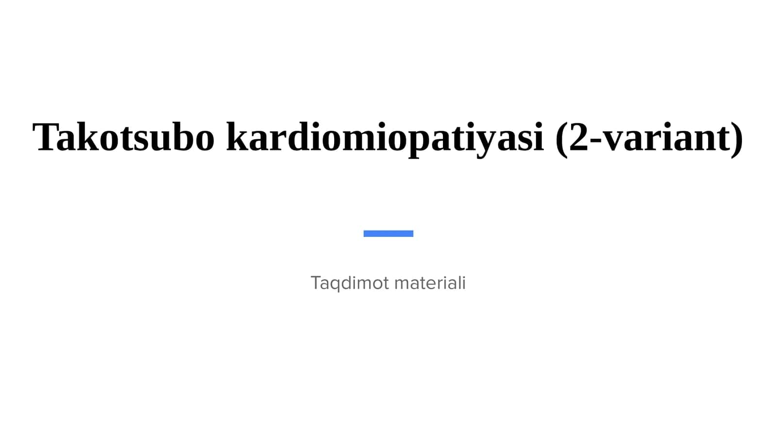 Takotsubo kardiomiopatiyasi (2-variant)