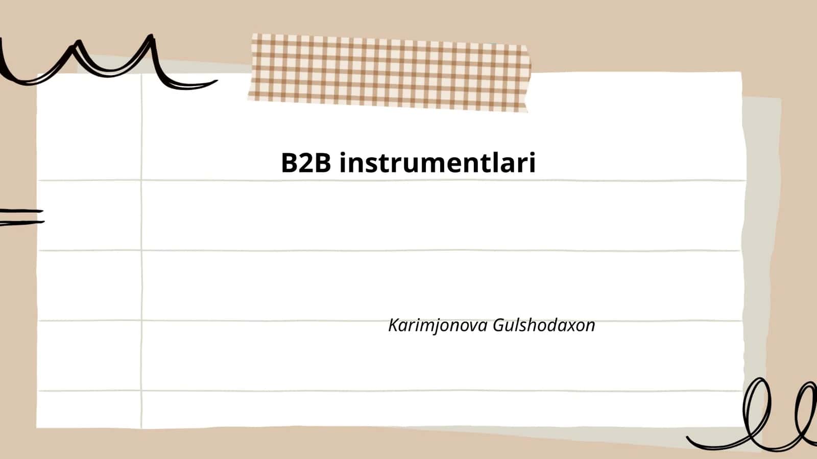 B2B marketing strategiyalari