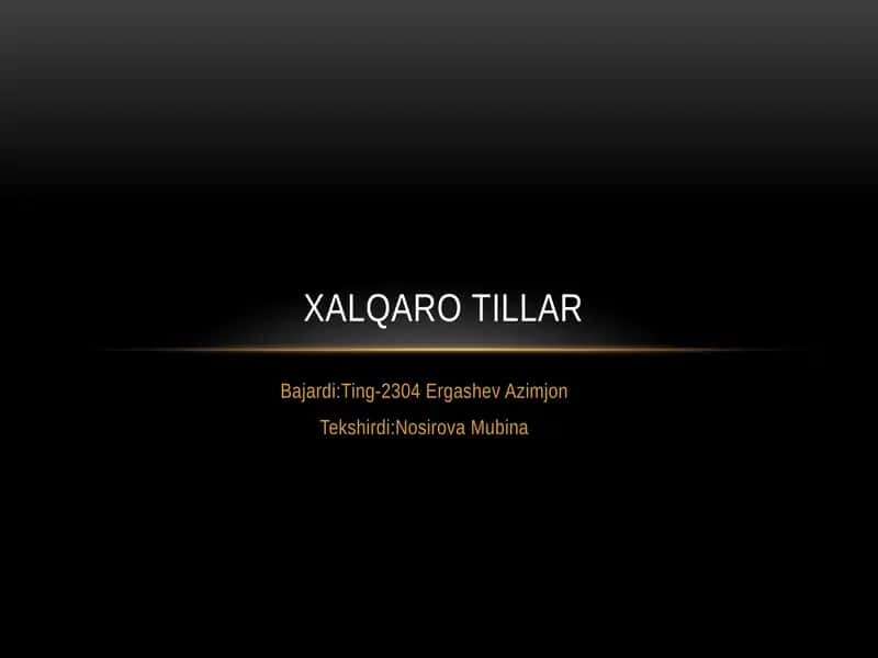 Xalqarotillar