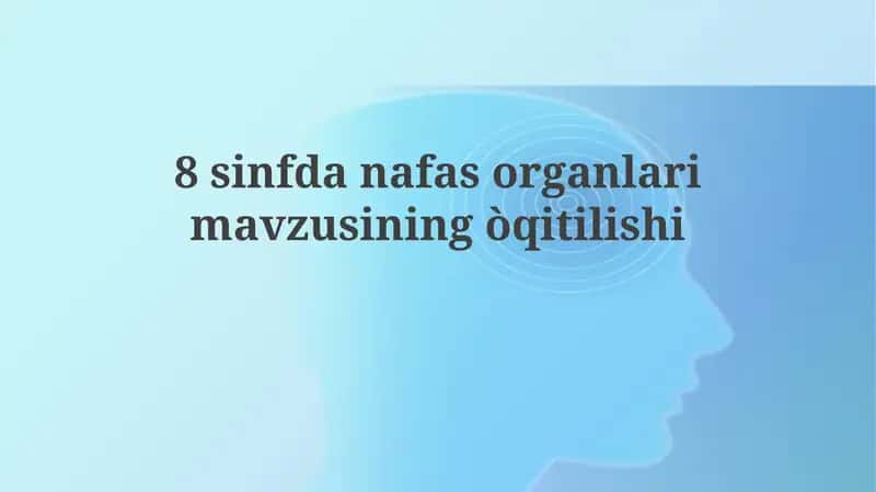 Nafas Olish Tizimi
