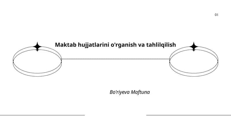 Maktab hujjatlarini o'rganish va tahlilqilish