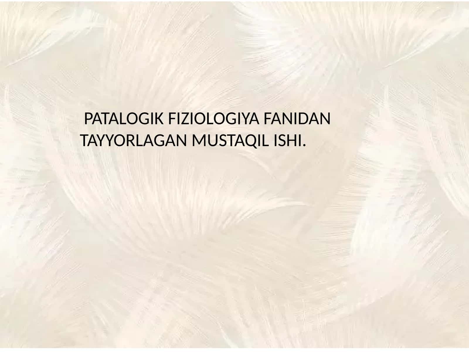 GIPOVOLEMIYALARDAQONAYLANISHNINGO'ZGARISHLARI