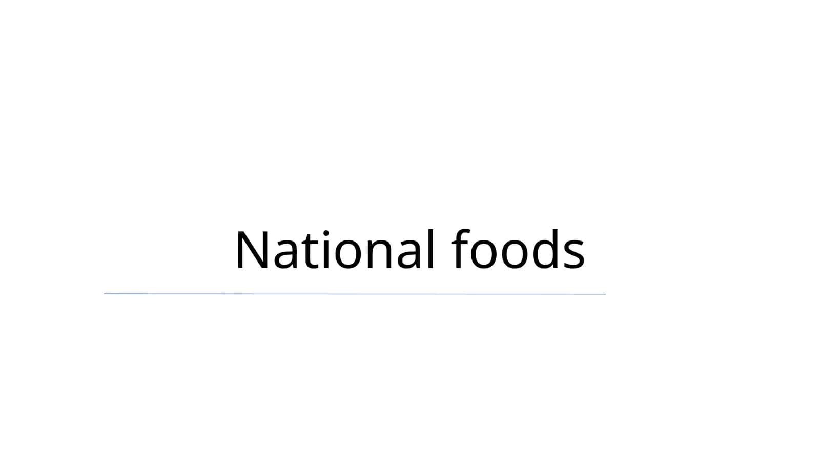 National foods