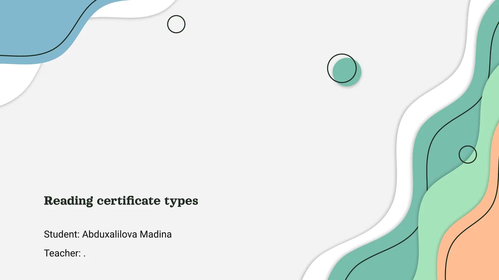 Reading certificate types