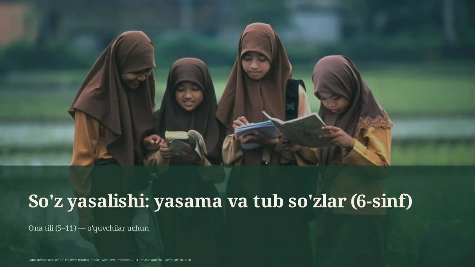 So'z yasalishi: yasama va tub so'zlar (6-sinf)