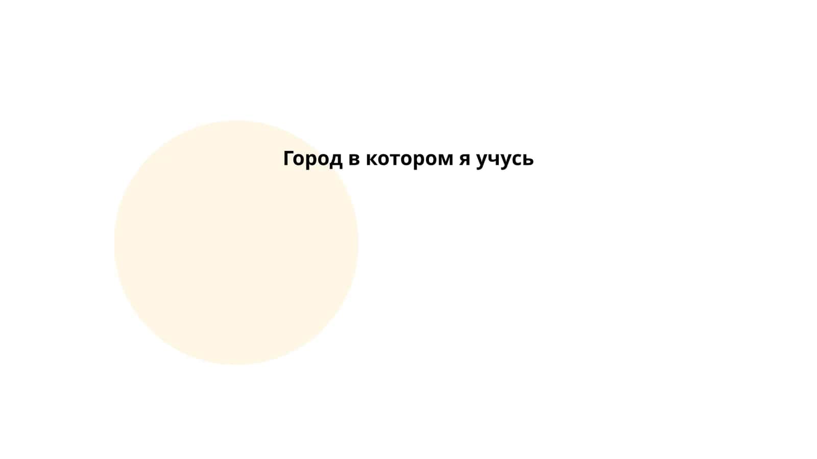 Город в котором я учусь