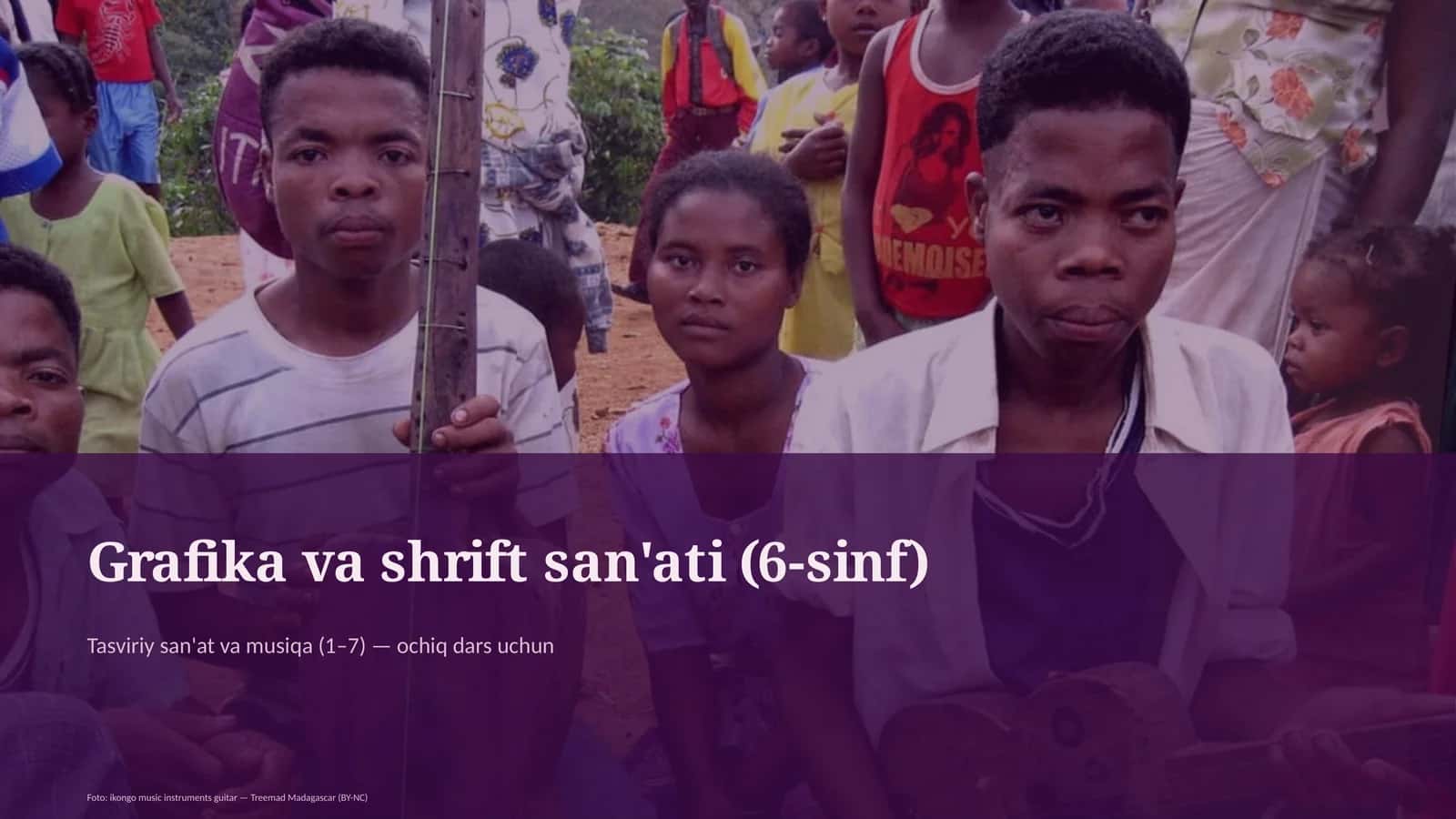Grafika va shrift san'ati (6-sinf)