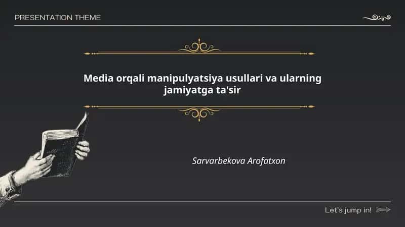 Propaganda usullari va zamonaviy texnikalar
