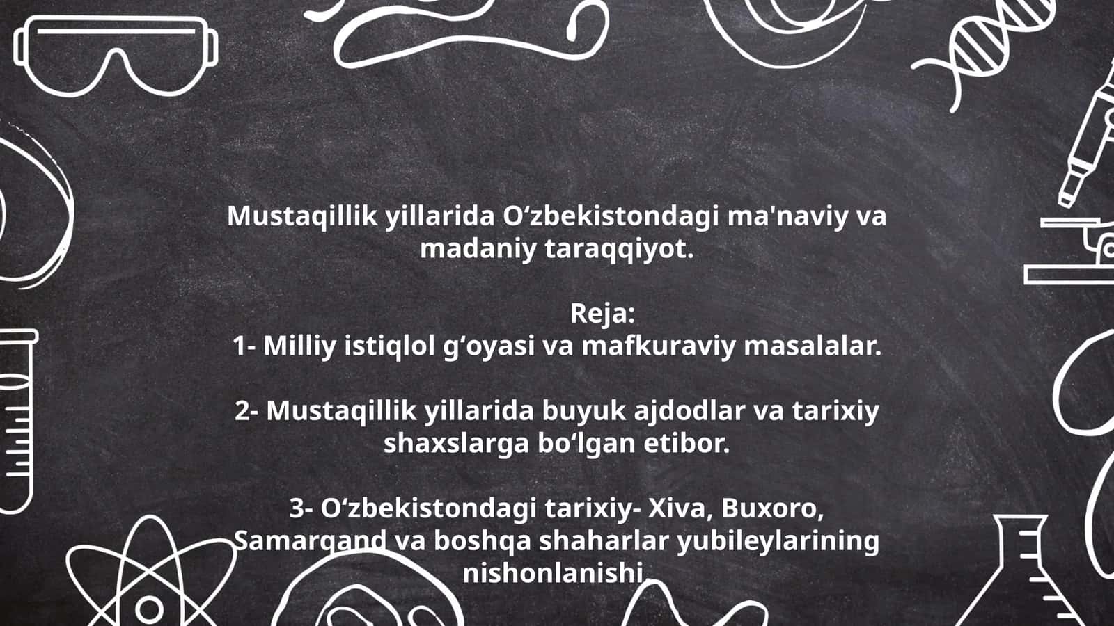Oʻzbekistondagi Ma'naviy va Madaniy Taraqqiyot
