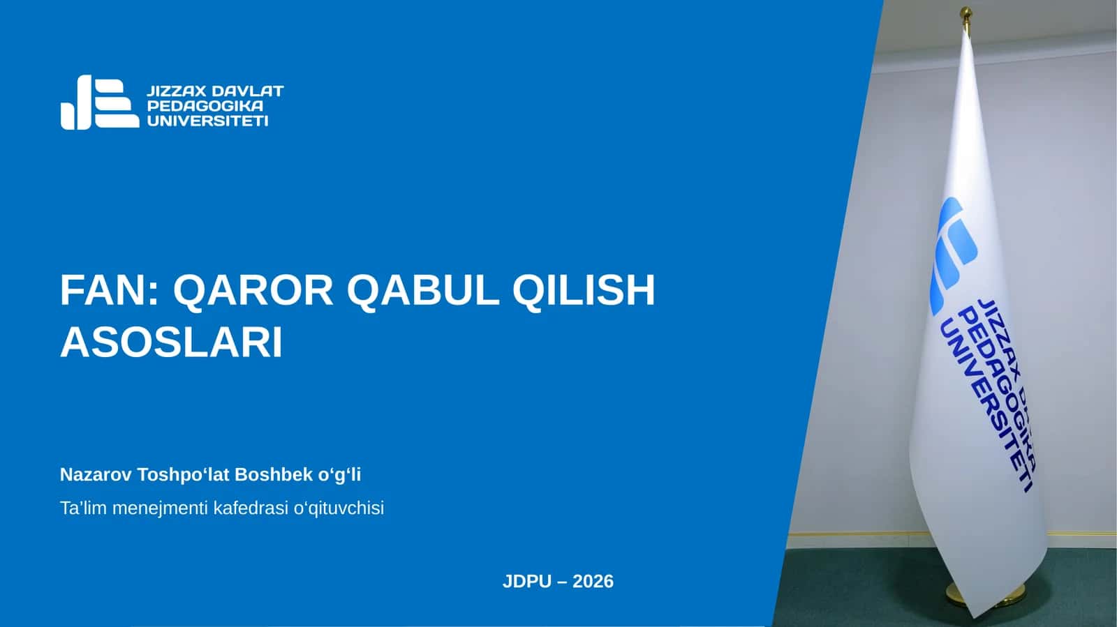 10-mavzu. Samarali boshqaruv qarorlarini qabul qilishga yo‘naltirilgan usullar