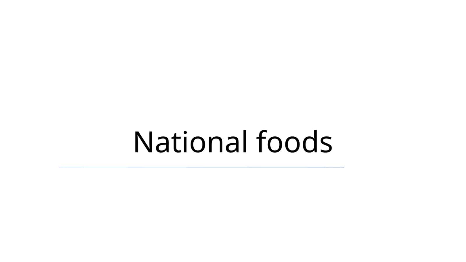 National foods