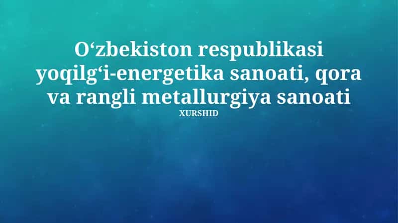 Navoiy viloyatidagi kon-metallurgiya kombinati