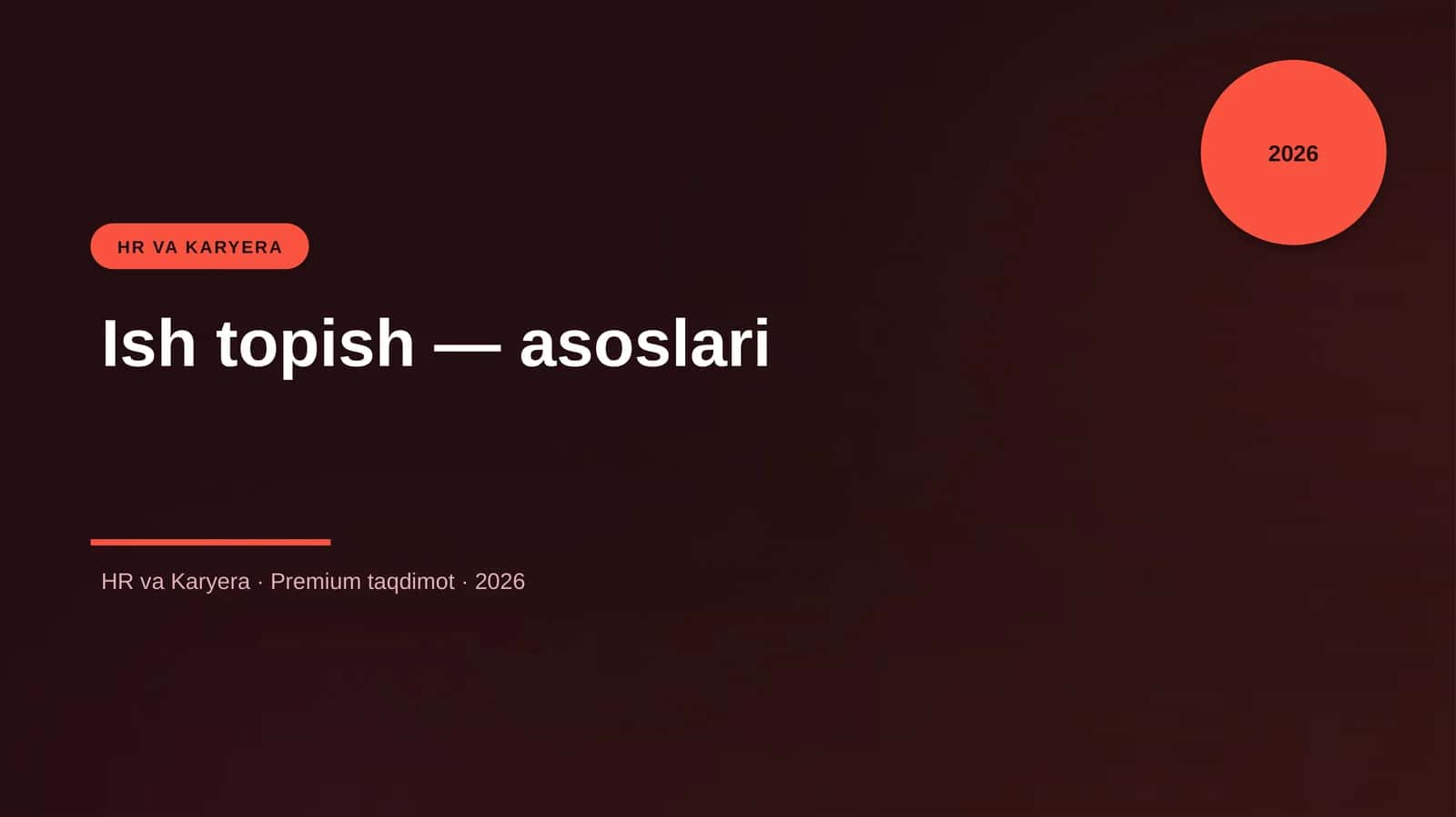 Ish topish — asoslari