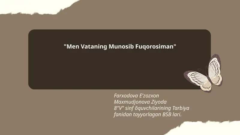 Men Vataning Munosib Fuqorosiman