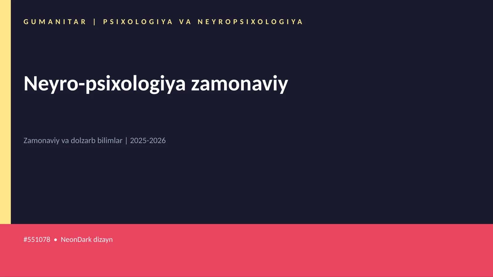 Neyro-psixologiya zamonaviy