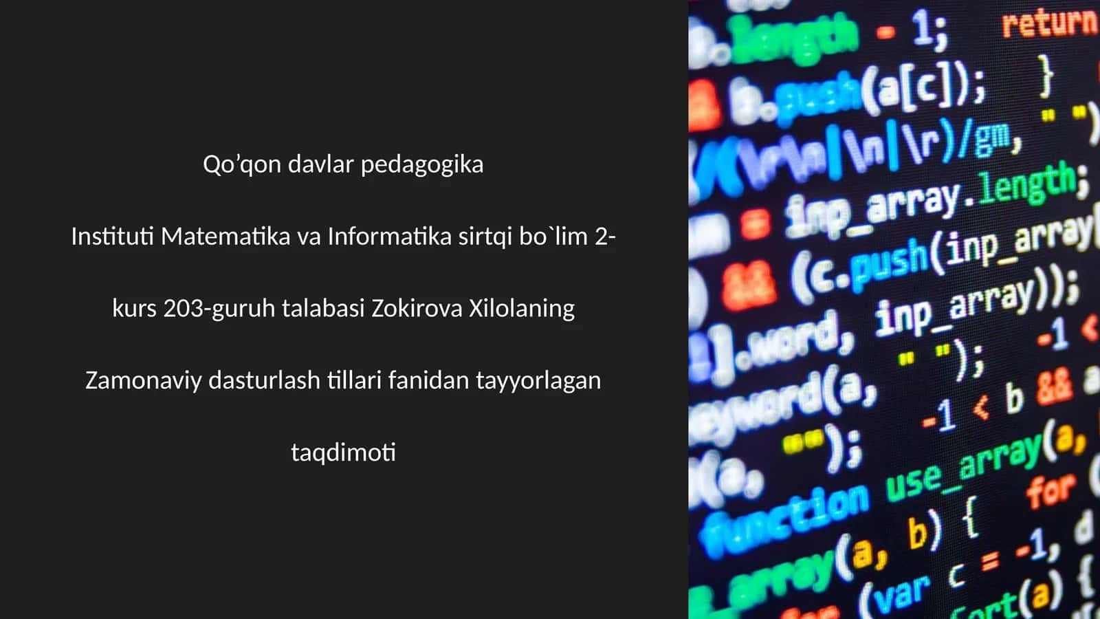 Tarjimonlar va kompilyatorlar