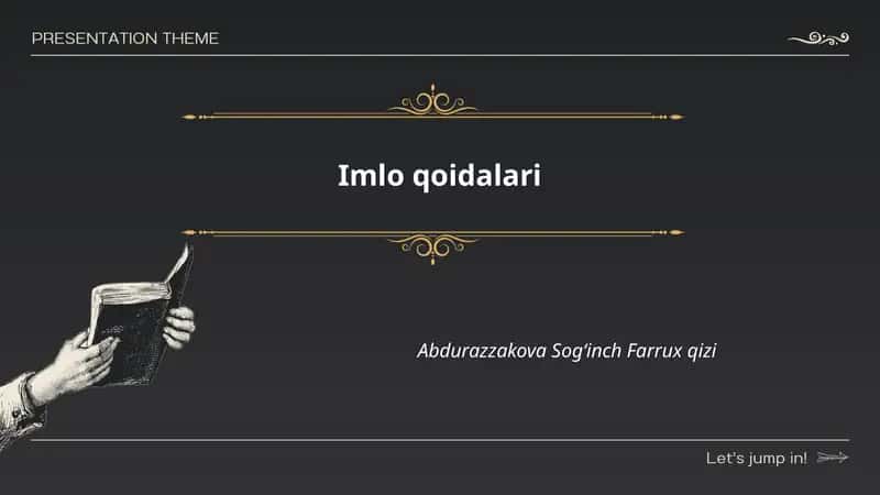 Imlo qoidalari